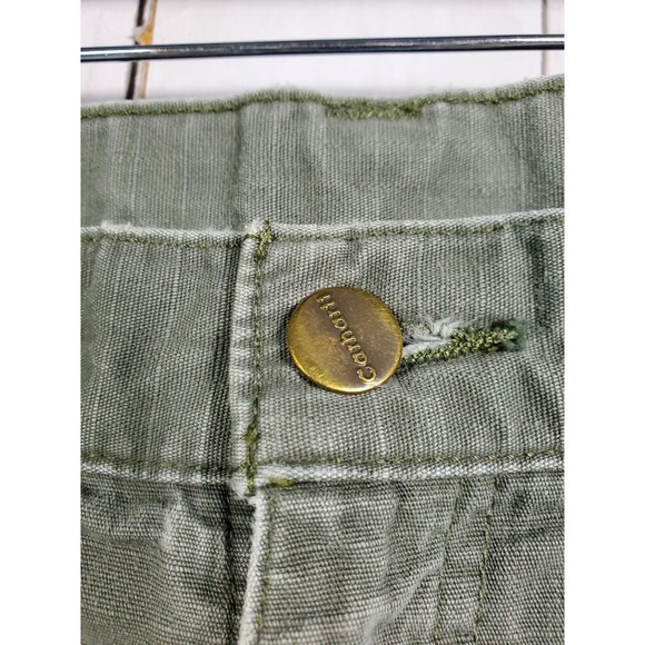 CARHARTT Carpenter Work Shorts Green Cotton B147 LBR Original Fit Men's Sz 38 - Picture 3 of 11